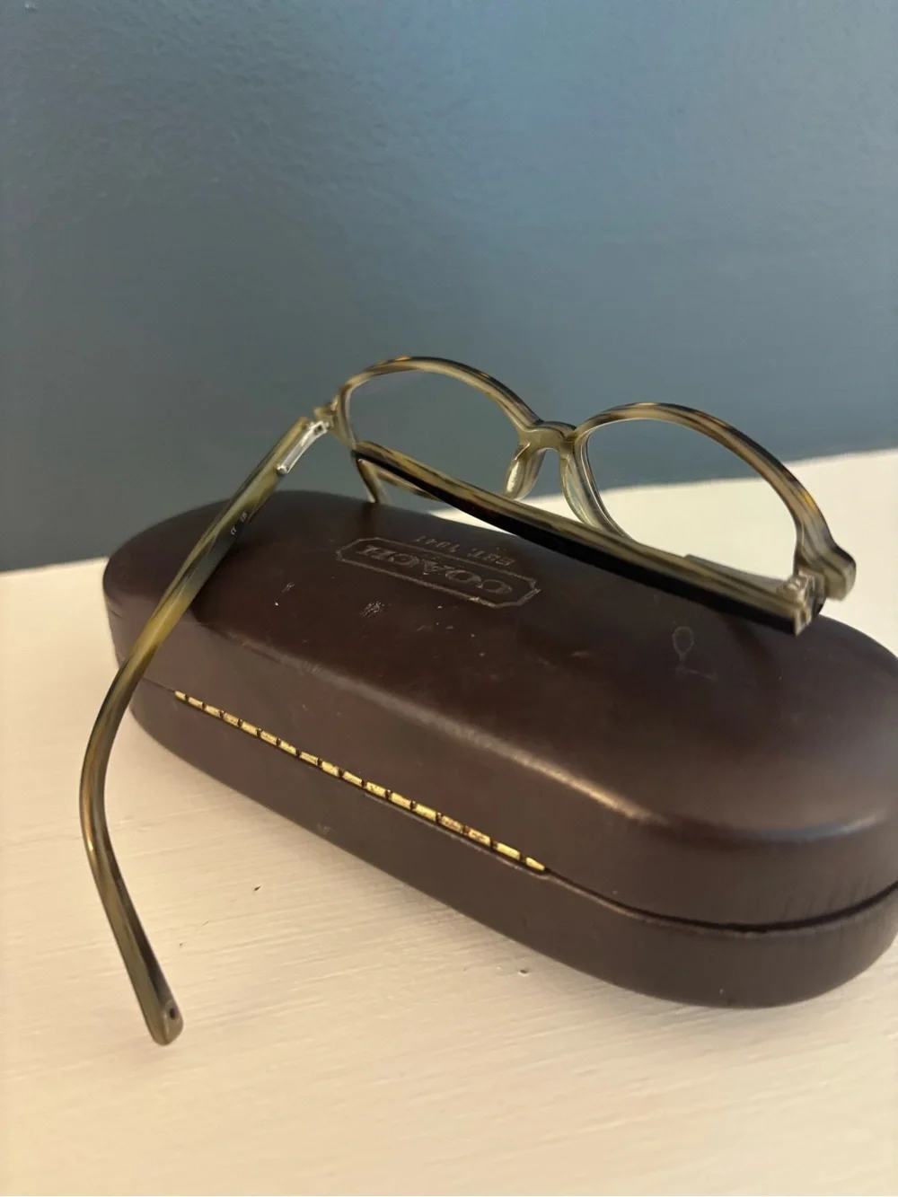 Coach Women’s Tortoiseshell Oval Eyeglasses frames